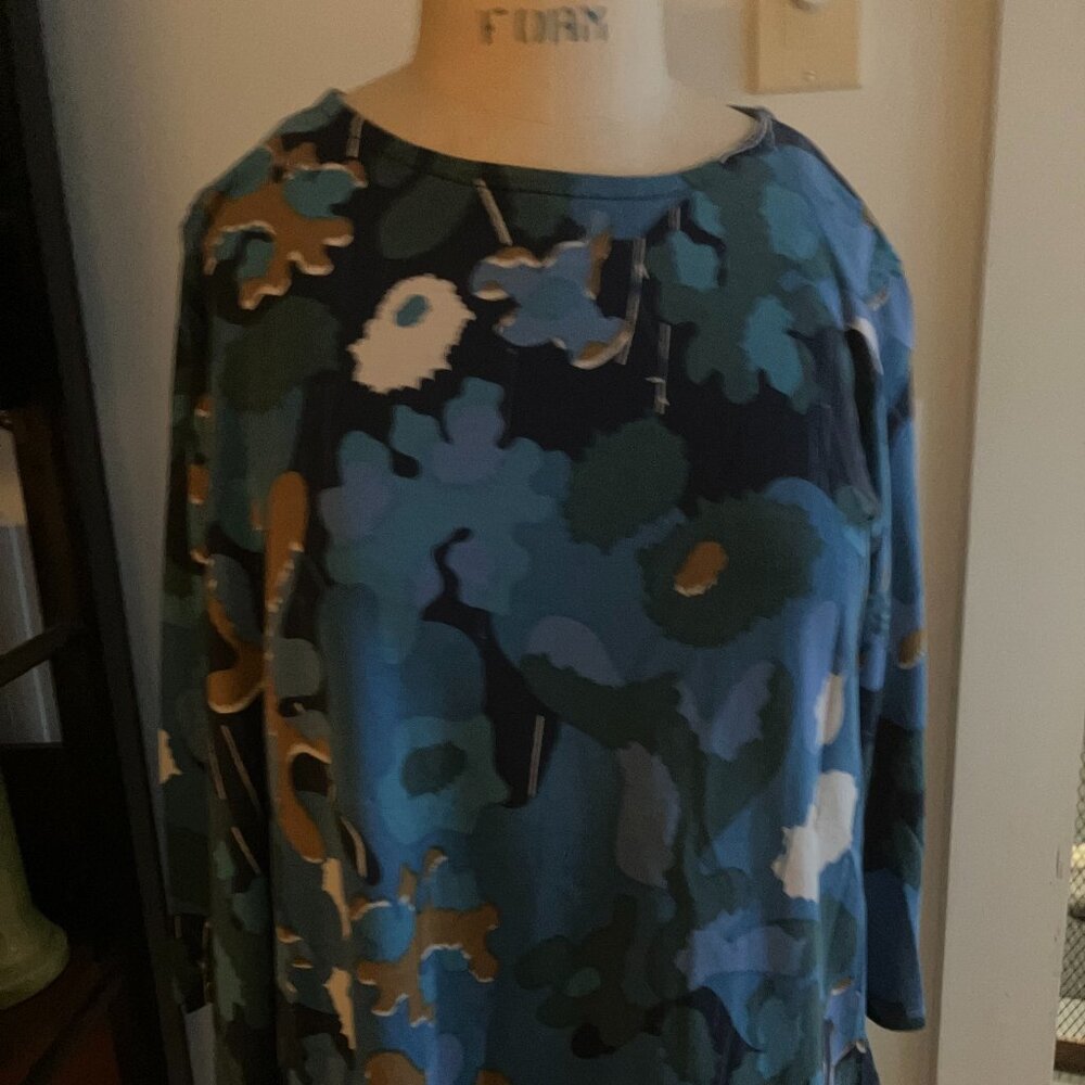Marimekko Unikko Camo Print Top